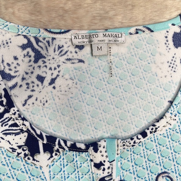 Alberto Makali•Teal Blue & White Top - Picture 5 of 9